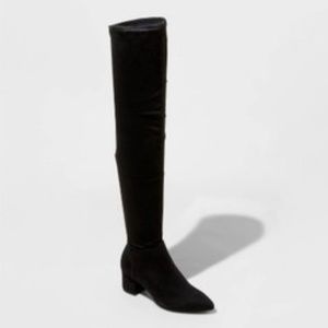 🌼Naviah Faux Leather Heeled Over the Knee Boots